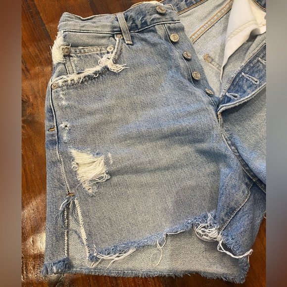 Agolde Dee Jean Shorts Size 23 - Picture 9 of 16